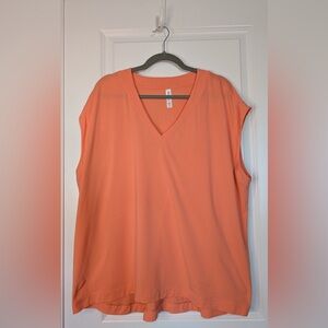 Athleta Avenue Tee Coral Size 2X
